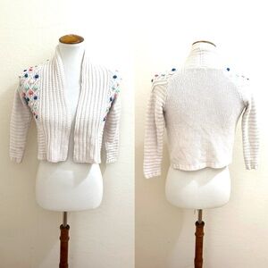 Embroidered Women's Sweater - Cream